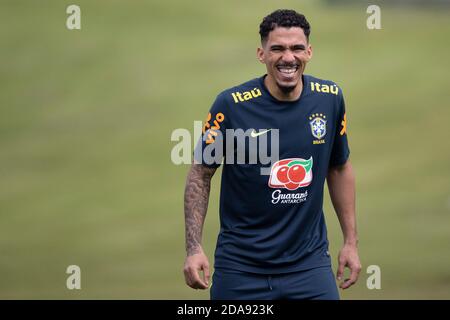 Rio de Janeiro, Brésil. 10 novembre 2020 ; Granja Comary, Teresopolis, Rio de Janeiro, Brésil ; Qatar 2022 qualificatifs ; Allan du Brésil pendant la session de formation à Granja Comary Credit: Action plus Sports Images/Alay Live News Banque D'Images