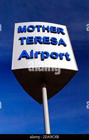 Aéroport international de mère Theresa, Tirana, Albanie Banque D'Images