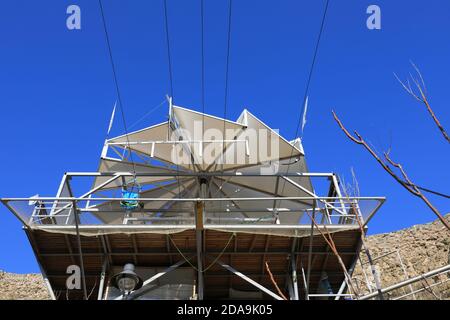 Vue sur la gare de Tbilissi, Géorgie Banque D'Images