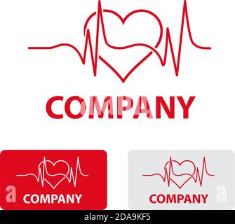 Vecteur signe stylisé coeur, cardiologue Illustration de Vecteur