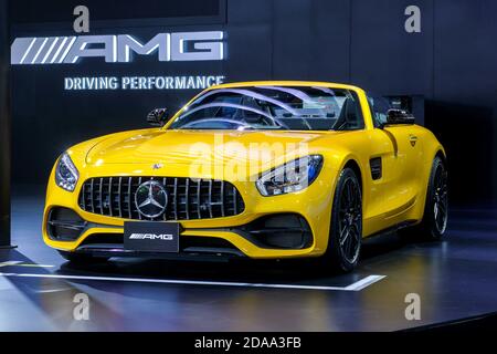 Nonthaburi-Thailand 30 NOV 2018: Mercedes AMG GT-R en exposition à la 35e Thailand International Motor Expo 2018 le 28 NOV - 10 DEC 2018 Banque D'Images