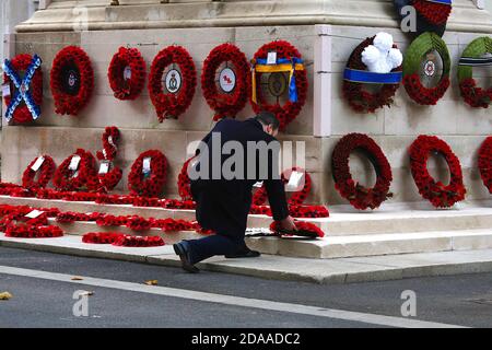 Westminster, Londres, Royaume-Uni. 11 novembre 2020. Jour du souvenir à Londres. Crédit photo: Paul Lawrenson-PAL Media/Alay Live News Banque D'Images