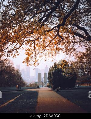 Le Parc de Greenwich, Londres Banque D'Images