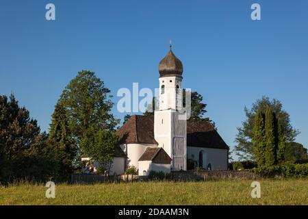 Géographie / Voyage, Allemagne, Bavière, Tutzing, église Saint-Nicolas à l'Ilkahoehe, Tutzing, Haut Ba, droits additionnels-habilitation-Info-non-disponible Banque D'Images