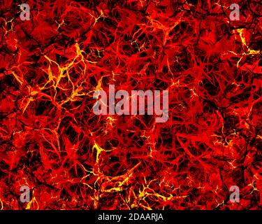 Arrière-plan abstrait en couleur. Petites lignes avec points. Grassez les coups de pinceau Banque D'Images