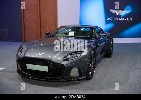 Aston Martin DBS Superleggera exposé au 41e SALON INTERNATIONAL DE L'AUTOMOBILE de BANGKOK 2020 le 14 juillet 2020 à Nonthaburi, Thaïlande. Banque D'Images