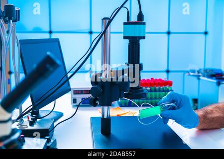 Laboratoire de développement de l'équipement médical moderne Banque D'Images