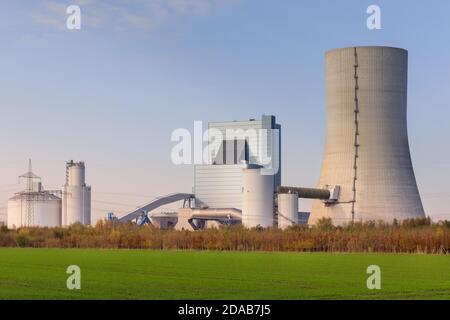 Centrale électrique de Datteln 4, dernière centrale au charbon à être construite, ouverte en 2020, Datteln, NRW, Allemagne Banque D'Images