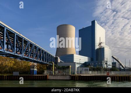 Centrale électrique de Datteln 4, dernière centrale au charbon à être construite, ouverte en 2020, Datteln, NRW, Allemagne Banque D'Images