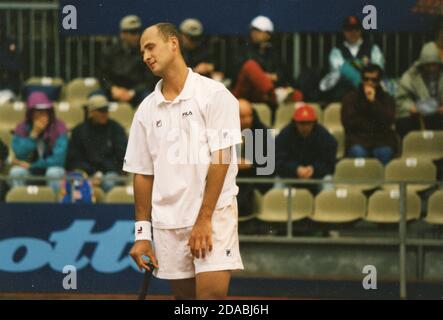 Joueur de tennis ukrainien Andrei Medvedev, 1999 Banque D'Images