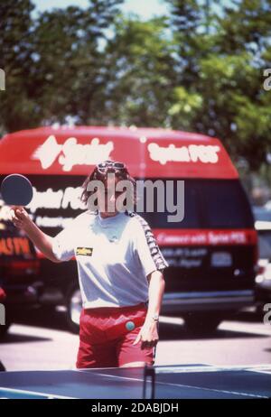 Joueur et entraîneur espagnol de tennis Conchita Martinez, S. Diego USA 1998 Banque D'Images