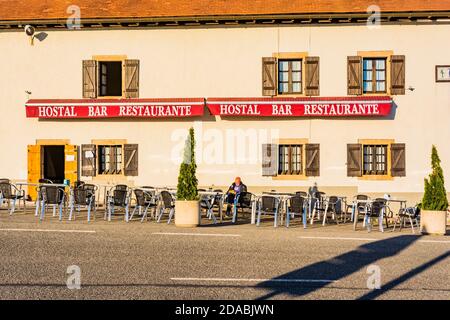 Auberge. Roncesvalles - Orreaga, Navarre, Espagne, Europe Banque D'Images