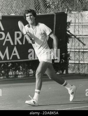Joueur italien de tennis Vittorio Magnelli, 1981 Banque D'Images