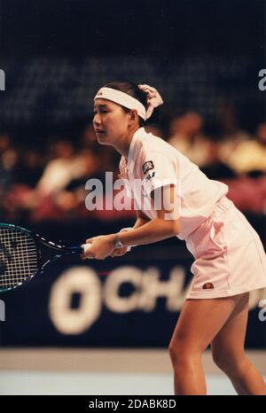 Joueur de tennis japonais Kimiko Date, 1996 Banque D'Images