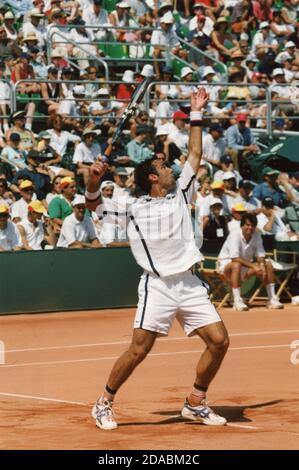 Joueur de tennis espagnol Alex Corretja, 2000 Banque D'Images