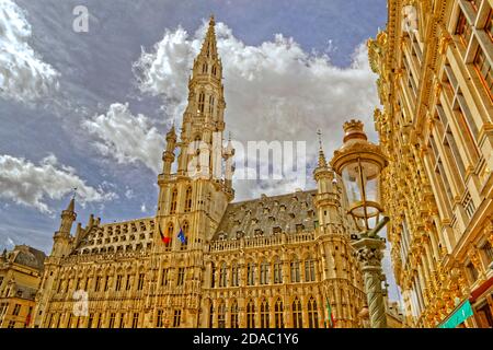 La Grande place, Bruxelles, Belgique. Banque D'Images