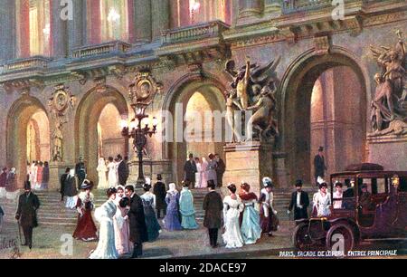 OPÉRA DE PARIS au Palais Garnier dans les années 1890 Banque D'Images