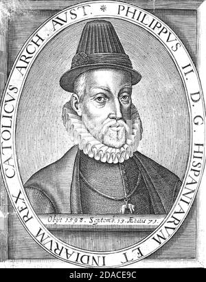 Philippe II D'ESPAGNE (1527-1598) Banque D'Images