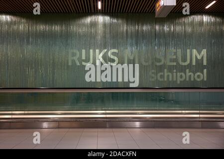 Le musée Ruks à l'intérieur de l'aéroport de Schiphol à Amsterdam, Hollande. Banque D'Images