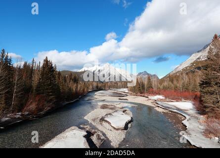 Rocheuses de Kananaskis Banque D'Images