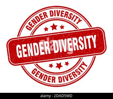 timbre sur la diversité des sexes. affiche sur la diversité des sexes. étiquette de grunge ronde Illustration de Vecteur