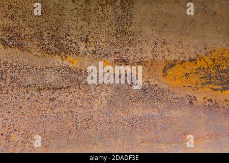 Rouille sur le fond de texture de la plaque d'acier Banque D'Images