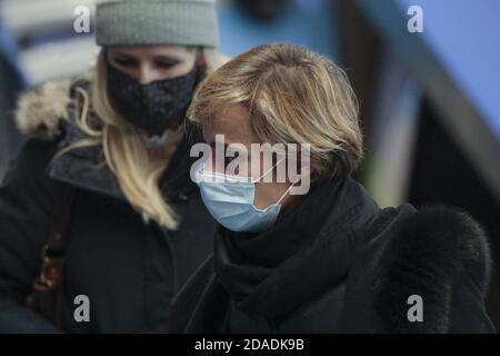 Florence Hardouin lors du match international de football entre la France et la Finlande le 11 novembre 2020 au Stade de France à Saint- P. Banque D'Images