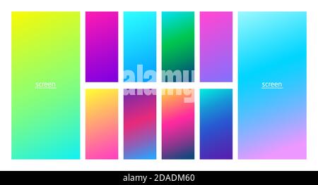 Arrière-plan coloré et fluo doux dégradé lisse. Illustration de Vecteur