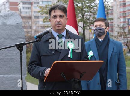 Non exclusif: KIEV, UKRAINE - 11 NOVEMBRE 2020 - Ambassadeur extraordinaire et plénipotentiaire de la République de Turquie en Ukraine Yagmur Ahmet Guld Banque D'Images