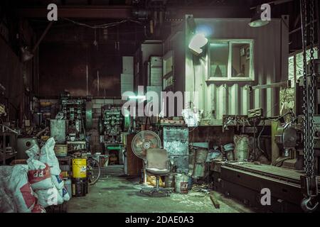 atelier mécanique dans une rue de séoul Banque D'Images