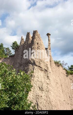 Piramidi di Segonzano, Trentin - Südtirol, Italie Banque D'Images