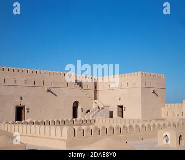 Fort Rustaq. Copier l'espace. Rustaq, Muscat, Oman Banque D'Images