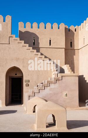 Fort Rustaq. Copier l'espace. Rustaq, Muscat, Oman Banque D'Images