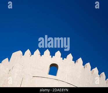 Fort Rustaq. Copier l'espace. Rustaq, Muscat, Oman Banque D'Images