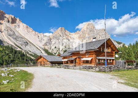 Ücia de pices Fanes, Dolomites de Fanes Sénnes Braies, San Vigilio di Marebbe / Saint-Vigile à Enneberg, Bolzano / Bozen, Tyrol du Sud / Südtirol, Italie, Europe, Banque D'Images