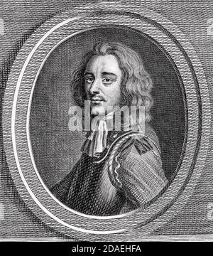 ALGERNON SIDNEY (1623-1683) théoricien politique républicain anglais qui s'est opposé au Exécution de Charles Ier Banque D'Images