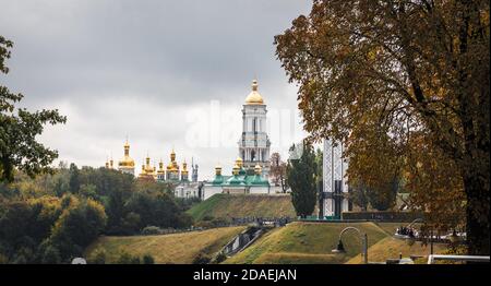 KIEV, UKRAINE - 29 septembre 2019 : Kiev Pechersk Lavra. Cathédrale de la Dormition. Kiev, Ukraine Banque D'Images