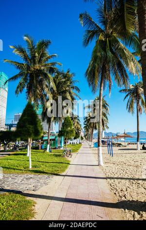 Nha Trang main Beach au Vietnam Banque D'Images