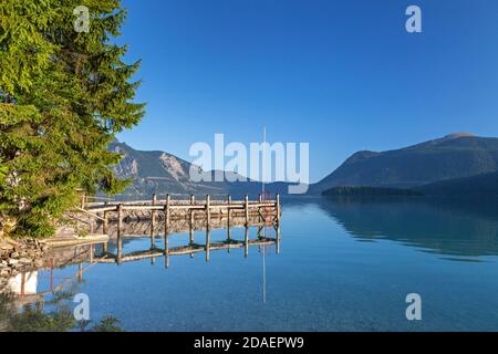 Géographie / Voyage, Allemagne, Bavière, Jachenau, passerelle à Walchensee (lac Walchen) post Kesselber, Additional-Rights-Clearance-Info-not-available Banque D'Images