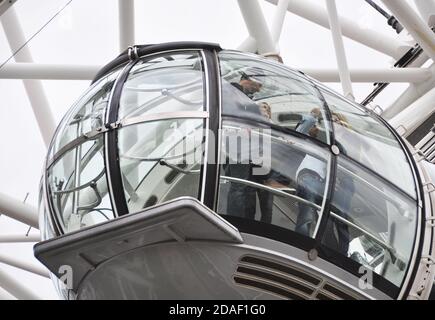 Photo détaillée du London Eye en Angleterre, au Royaume-Uni Banque D'Images