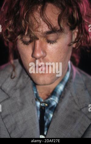 Michael Stipe de REM vit au Lyceum. Londres, 2 décembre 1984 | utilisation dans le monde entier Banque D'Images