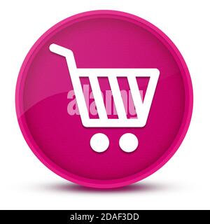 Panier luxueux rose brillant bouton rond illustration abstraite Banque D'Images