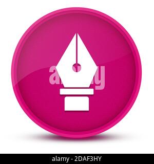 Stylo luxueux rose brillant bouton rond illustration abstraite Banque D'Images