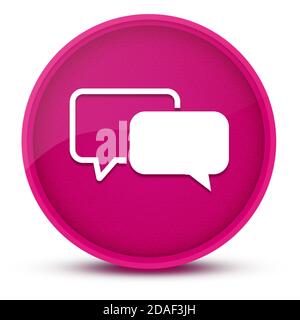 Témoignages luxueux rose brillant bouton rond illustration abstraite Banque D'Images