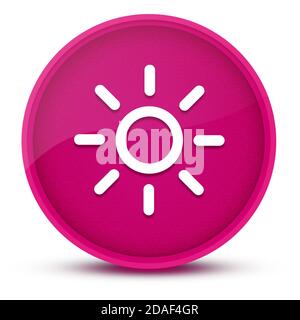 Luminosité de l'écran soleil luxueux rose brillant bouton rond illustration abstraite Banque D'Images