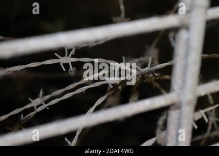 Câble cannelé poussiéreux Banque D'Images