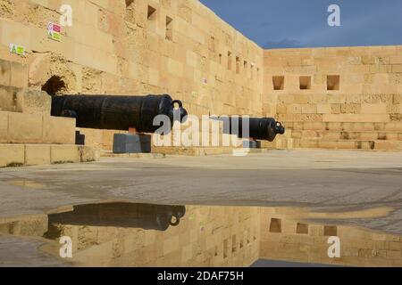 Fort St Elmo à la Valette, Malte Banque D'Images