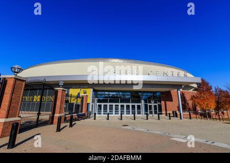 ANN ARBOR, MI, États-Unis - 8 NOVEMBRE : Crisler Center le 8 novembre 2020 à l'Université du Michigan à Ann Arbor, Michigan. Banque D'Images