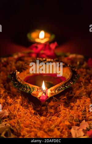 Diwali diya ou lampes Banque D'Images