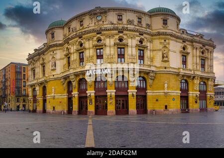 Théâtre Arriaga à Bilbao, pays basque, Espagne Banque D'Images